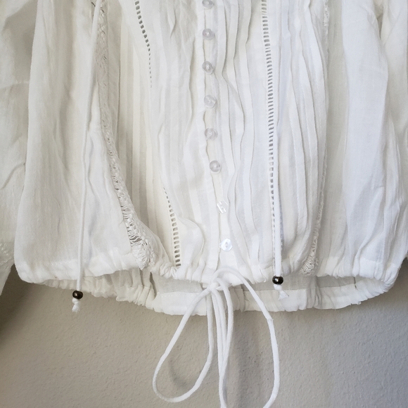 Boho Cotton Peasant Blouse - Picture 9 of 14
